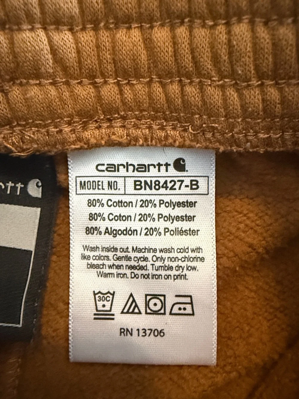 Carhartt Logo Sweatpants Jogger 6 Months - Picture 5 of 6